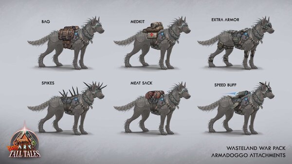 Armadoggo Attachments - Wasteland War Pack