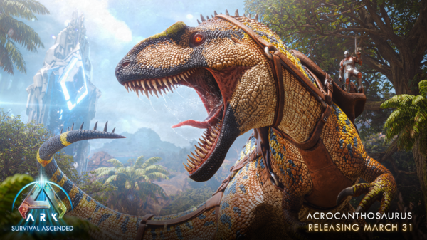 ASA Acrocanthosaurus Wallpaper mit Datum