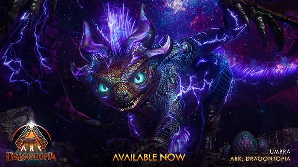 ARK: Dragontopia - Umbra Wallpaper mit Logo