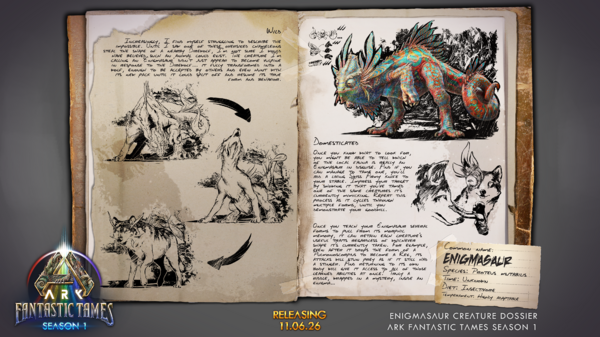Dossier Enigmasaur mit Datum